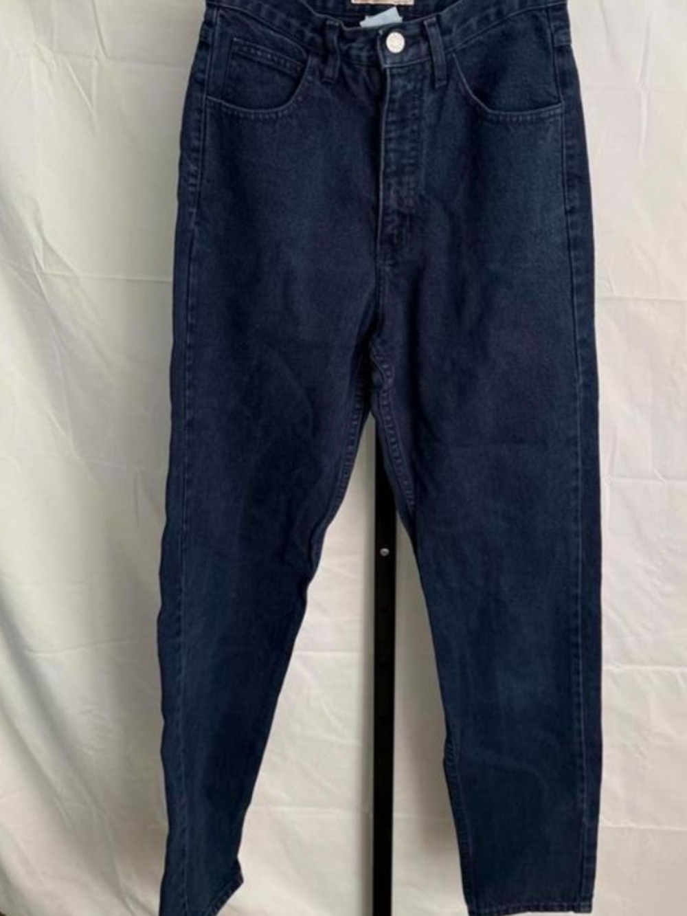 EUVC Vintage 80’s Guess by George Marciano Dark Blue Jeans w/Red Pocket Triangle